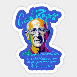 carl rogers phrase Sticker